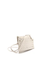 Pre-Owned Bottega Veneta Double Pouch Crossbody Bag Intrecciato Nappa
