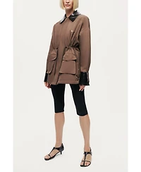 Nocturne Women's Contrast Collar Utility Jacket