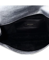 Pre-Owned Saint Laurent Long Classic Monogram Clutch Metallic Calfskin