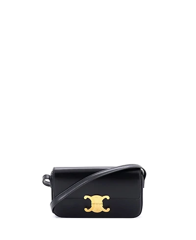 Pre-Owned Celine Triomphe East-West Shoulder Bag Smooth Calfskin