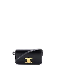 Pre-Owned Celine Triomphe East-West Shoulder Bag Smooth Calfskin