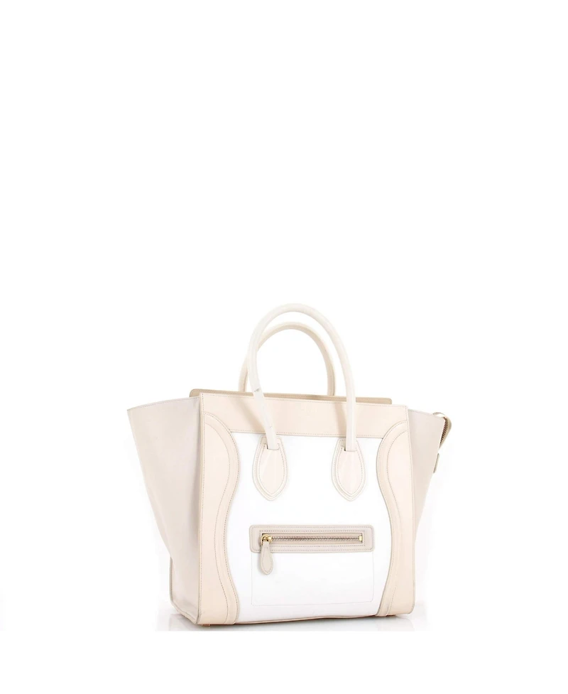 Pre-Owned Celine Mini Tricolor Luggage Bag Leather