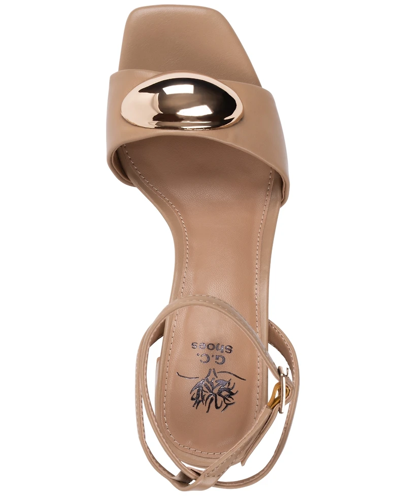 Gc Shoes Women's Skyla Square Toe Dress Sandals