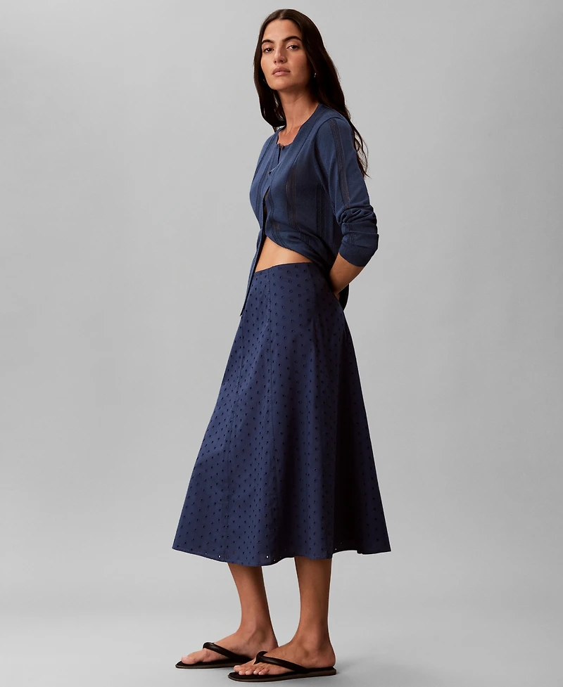 Calvin Klein Women's Classic Fit Pull-On Midi Skirt