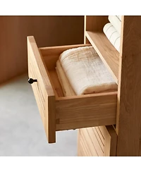 Tikamoon Soho 180 tall bathroom unit in oak