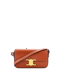 Pre-Owned Celine Triomphe East-West Shoulder Bag Smooth Calfskin