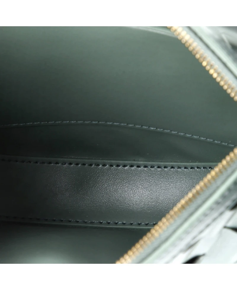 Pre-Owned Bottega Veneta Mini Sunrise Shoulder Bag Intrecciato Leather