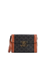 Pre-Owned Celine Small Triomphe Crossbody Bag Triomphe Coated Canvas