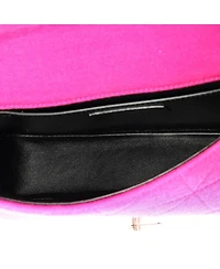 Pre-Owned Saint Laurent Medium Jamie Flap Bag Quilted Jersey