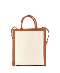 Pre-Owned Celine Small Vertical Cabas Tote Canvas with Leather