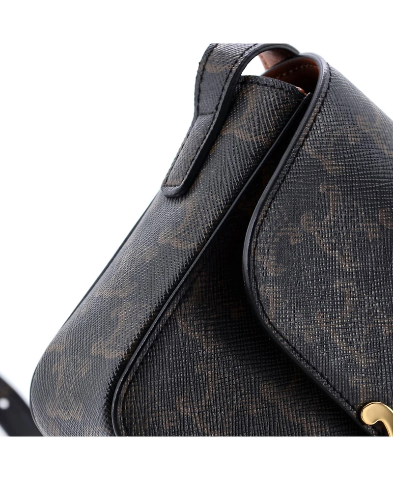 Pre-Owned Celine Nano Triomphe Shoulder Bag Triomphe Coated Canvas