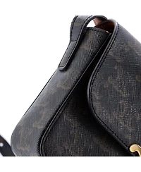 Pre-Owned Celine Nano Triomphe Shoulder Bag Triomphe Coated Canvas