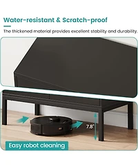 gaomon Modern Storage Cabinet with Fluted Glass Doors Adjustable Shelves and Durable Mdf for Dining and Living Room