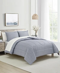 Macy's Benjamin Plaid Reversible 3-Pc. Comforter Sets