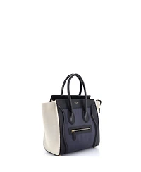 Pre-Owned Celine Mini Luggage Bag Canvas and Leather