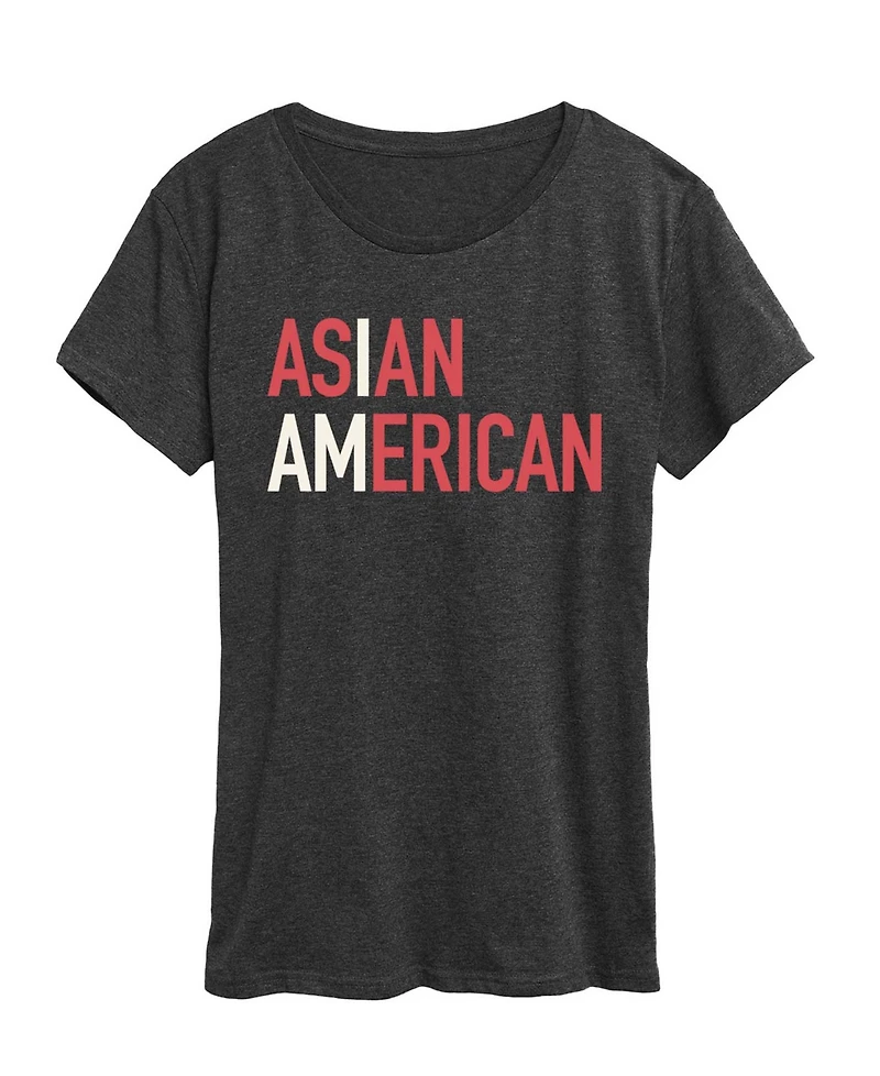 Hybrid Apparel Plus Instant Message Am Asian American Graphic T-Shirt