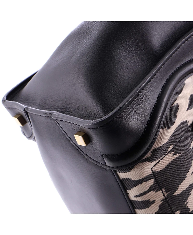 Pre-Owned Celine Mini Luggage Bag Printed Canvas and Leather