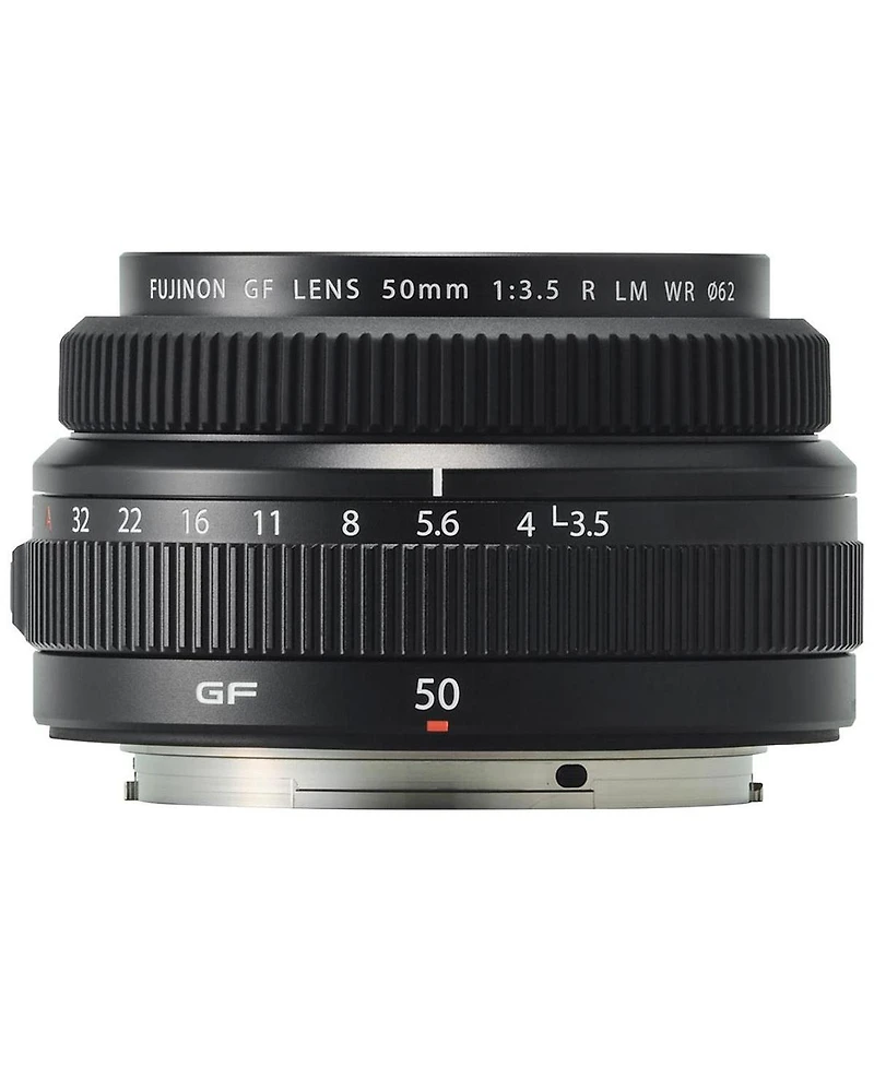 Fujifilm Gf 50mm f/3.5 R Lm Wr Lens, Bundle with Vanguard Veo 3 Go 235AB 23mm 5-Section Aluminum Travel Tripod with T-50 Ball Head, ProOptic Cleaning