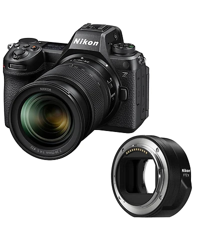 Nikon Z6III Mirrorless Camera with Nikkor Z 24-70mm f/4 S Lens, Bundle with Ftz II Adapter