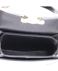 Pre-Owned Celine Mini Triomphe Besace Clea Top Handle Flap Bag Leather