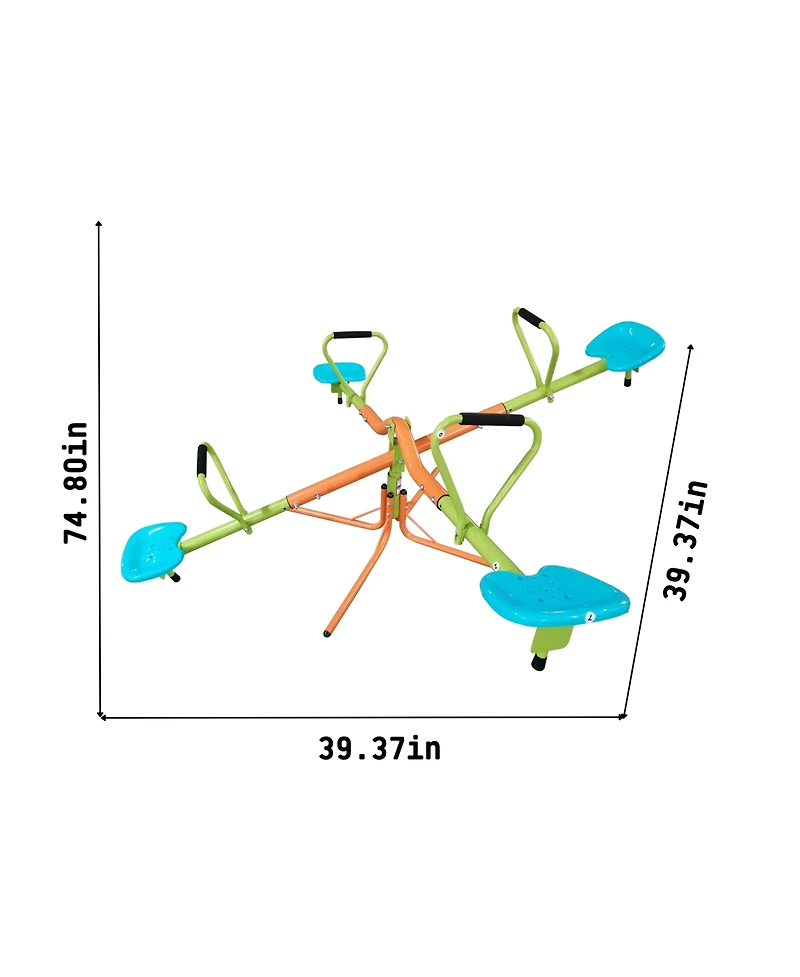 Mondawe Kids Seesaw Plastic Seat Playground Equipment