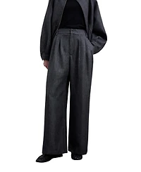 Scalpers Women's Herringbone Pleated Trousers