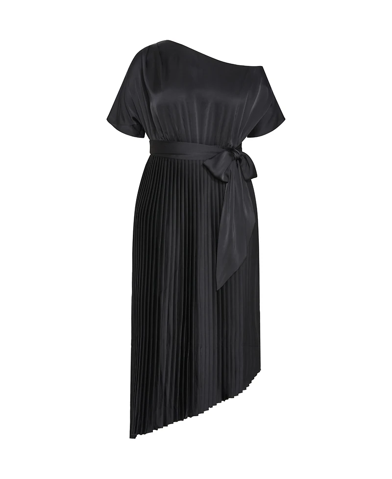 City Chic Women's Payton Pleat Midi Dress