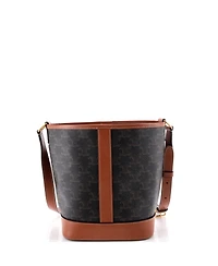 Pre-Owned Celine Small Bucket Bag Triomphe Coated Canvas
