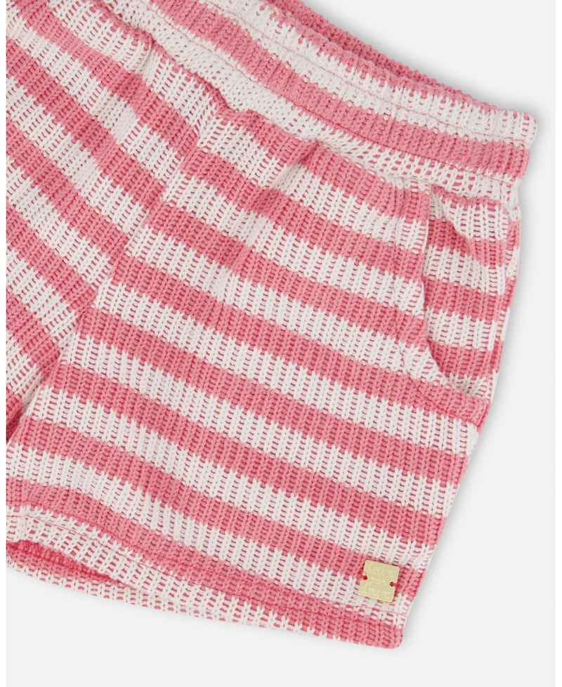 Deux par Deux Little Girls Striped Shorts
