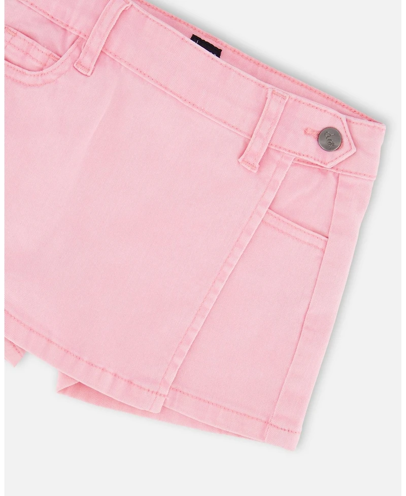 Deux par Deux Little Girls Stretch Twill Skort