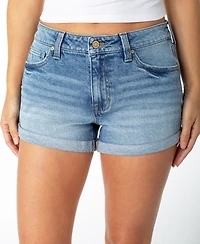Celebrity Pink Juniors' Mid-Rise Cuffed Shorts