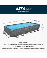 Bestway Apx 365 Rectangular Above Ground Swimming Pool Set