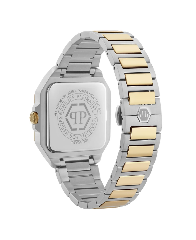 Philipp Plein Men's Plein Edge Two-Tone Stainless Steel Bracelet Watch, 42mm