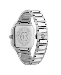Philipp Plein Women's Plein Edge Silver Stainless Steel Bracelet Watch, 34mm