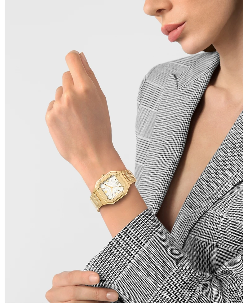 Philipp Plein Women's Plein Edge Ip Yellow Gold Stainless Steel Bracelet Watch, 34mm