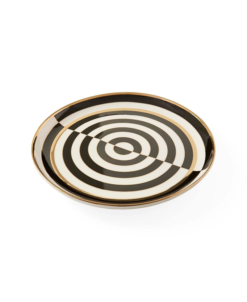 Jonathan Adler Op Art 13.7" Round Serving Tray