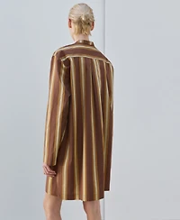 Mango Women's Stripe Printed Midi Caftan