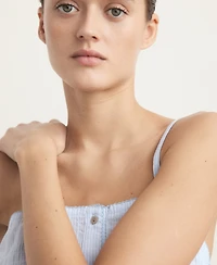 Mango Women's Two-Piece Cotton Pajama Set