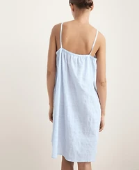 Mango Women's Cotton Spaghetti-Strap Nightgown