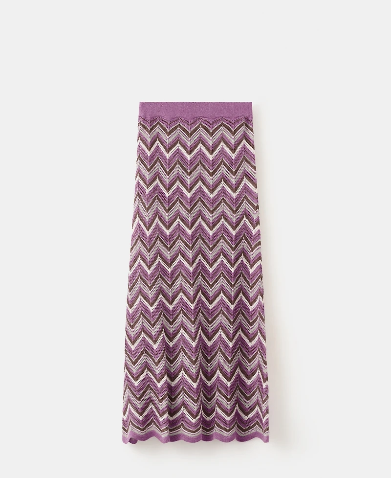 Mango Women's Flared Knitted Skirt