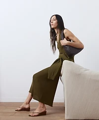 Mango Women's Fine-Knit Flared Dress