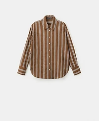 Mango Women's Striped Straight Shirt