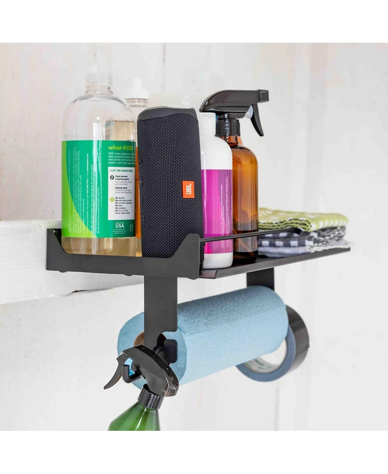 StoreYour Quick Clean Paper Towel Holder and Wall Shelf