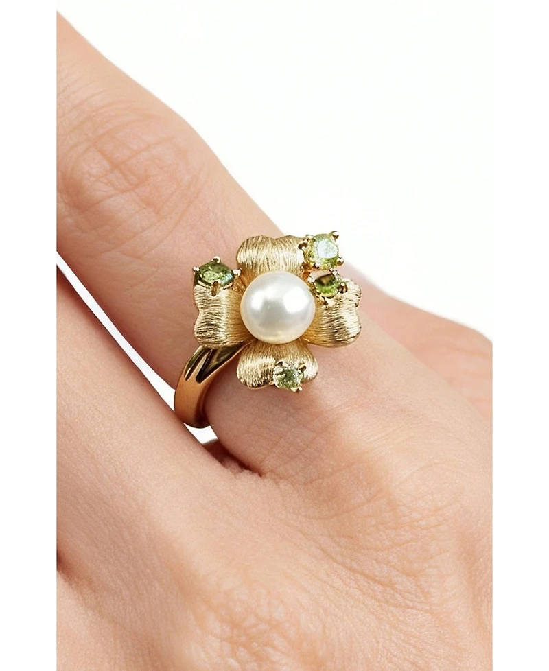 Retro Chic Garden Blossom Ring