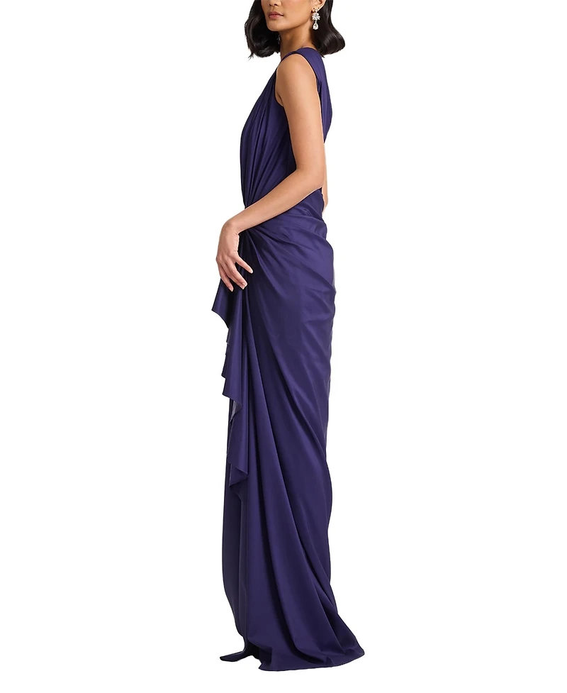 Tadashi Shoji Women's Lena Waterfall Drape Gown
