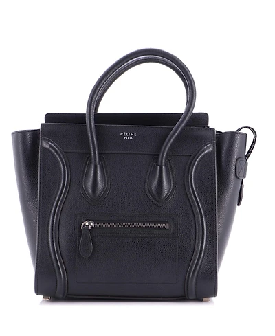 Pre-Owned Celine Micro Luggage Bag Grainy Leather