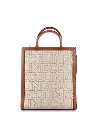 Pre-Owned Celine Small Vertical Cabas Tote Printed Canvas and Leather