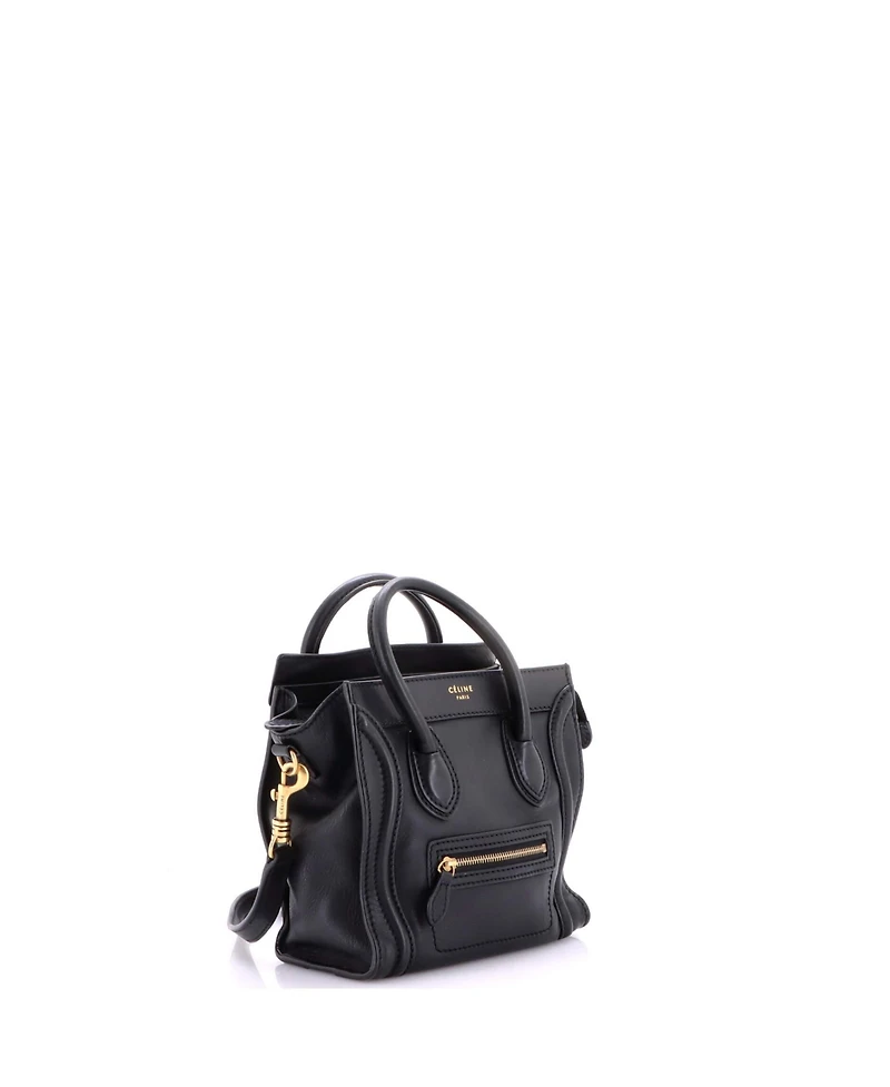 Pre-Owned Celine Nano Luggage Bag Smooth Leather