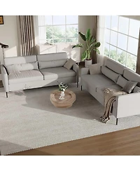 gaomon Loveseat Couches Set of 2 for Living Room, 80 in Modern Couch with Deep Seats, Comfortable Love Seat Sofa with Sturdy Frame