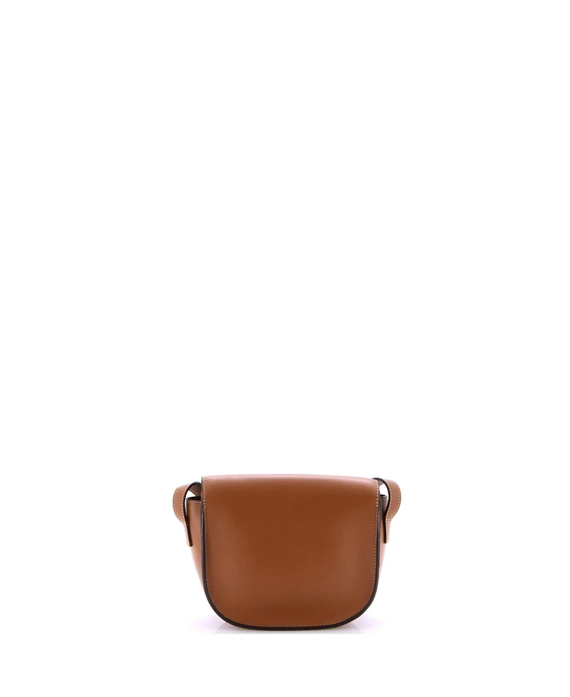 Pre-Owned Celine Cuir Triomphe Folco Bag Embroidered Leather